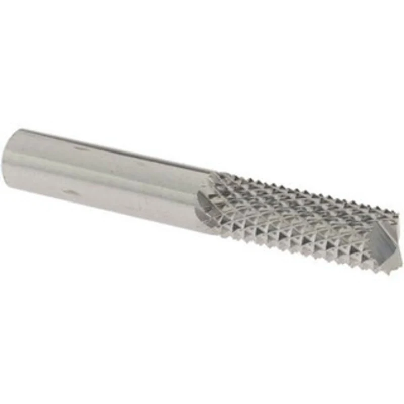 OSG 3/8 Diam, 1 LOC, 3/8 Shank Diam, End Mill-End Diamond-Pattern Router Bit Solid Carbide, Finish, 2-1/2 OAL, RH Cut...